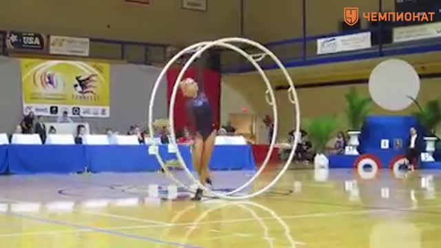 Упражнения с гимнастическим колесом