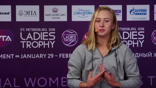 Анастасия Потапова — о своей первой победе на уровне WTA