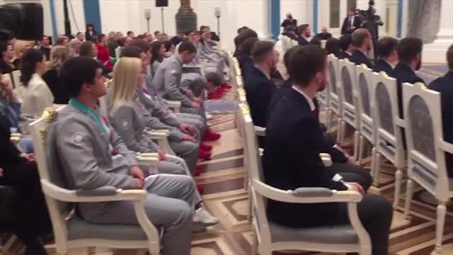 Владимир Путин поздравил олимпийцев