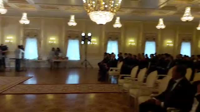 Торжественный приём "Ак Барса" у президента Татарстана