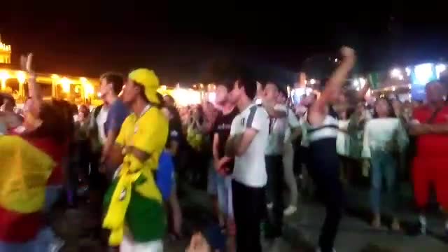Реакция на третий гол в ворота португальцев