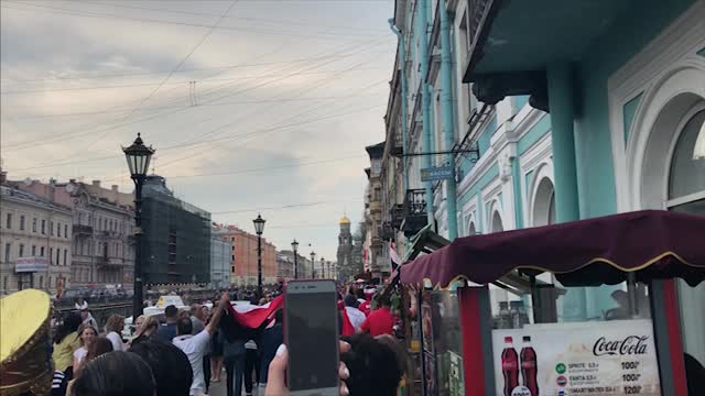 Египтяне «захватили» Петербург перед матчем с Россией