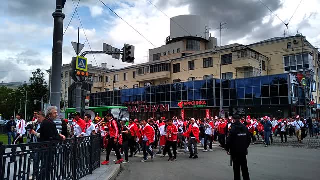 Перуанцы движутся в сторону «Екатеринбург Арены»