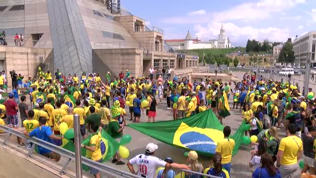Сборная Бразилии прибыла в Казань