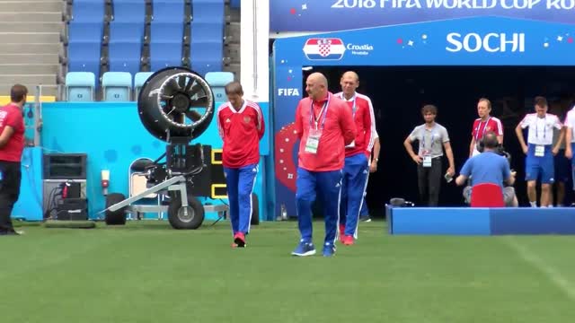 Открытая тренировка сборной России по футболу