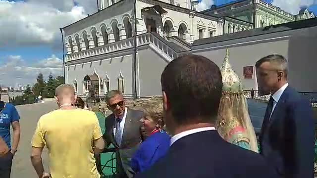Президент Татарстана лично показал гостям казанский Кремль!