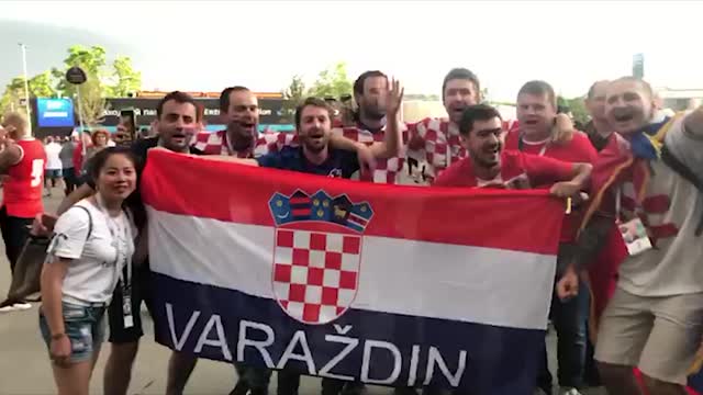 Хорваты около «Лужников»