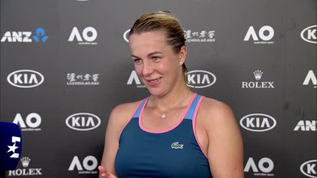 Павлюченкова – о победе над Бертенс и третьем раунде AO-2019