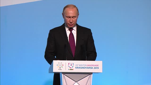 Владимир Путин открыл Зимнюю Универсиаду 2019