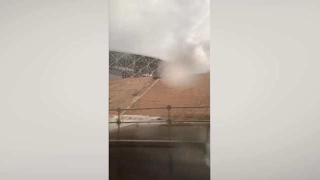 Территорию стадиона «Волгоград Арена» вновь размыло ливнем