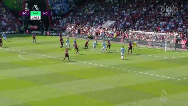 0:1. Агуэро («Манчестер Сити») открывает счет в матче