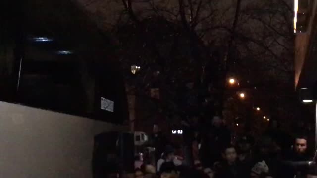 Люди забрались на деревья, чтобы увидеть «Ювентус»