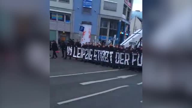 Протест фанатов «Униона» против «РБ Лейпциг»