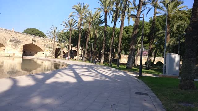 Парк в Валенсии: прямо перед объявлением о карантине