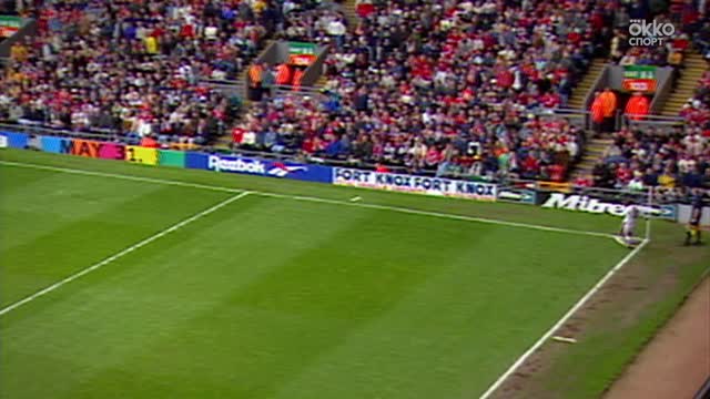 Голы Паллистера с подач Бекхэма в матче с «Ливерпулем»