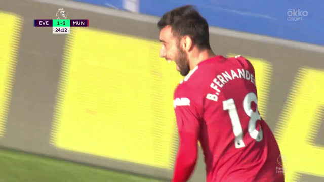 1:1. Бруну Фернандеш («Ман Юнайтед») забивает головой