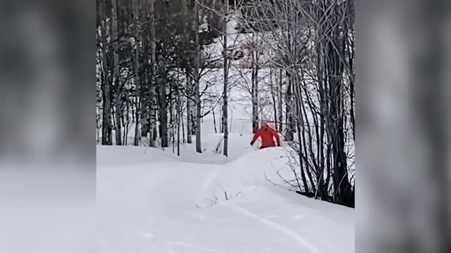 Льюис Хэмилтон прокатился на лыжах