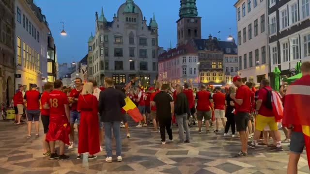 Никольская в Копенгагене: бельгийцы шумно отмечают победу