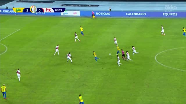 3:0. Рибейро (Бразилия) забивает с передачи Ришарлисона