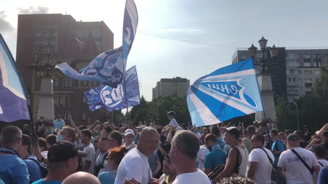 Зенитовские фанаты в Калининграде
