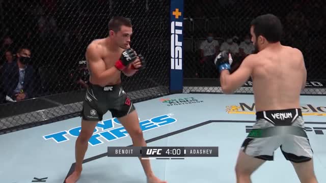 UFC Вегас 33: Райан Бенуа (США) vs Заррух Адашев (Узбекистан)