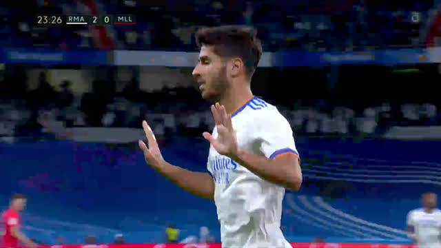 2:0. Асенсио («Реал Мадрид») удваивает преимущество