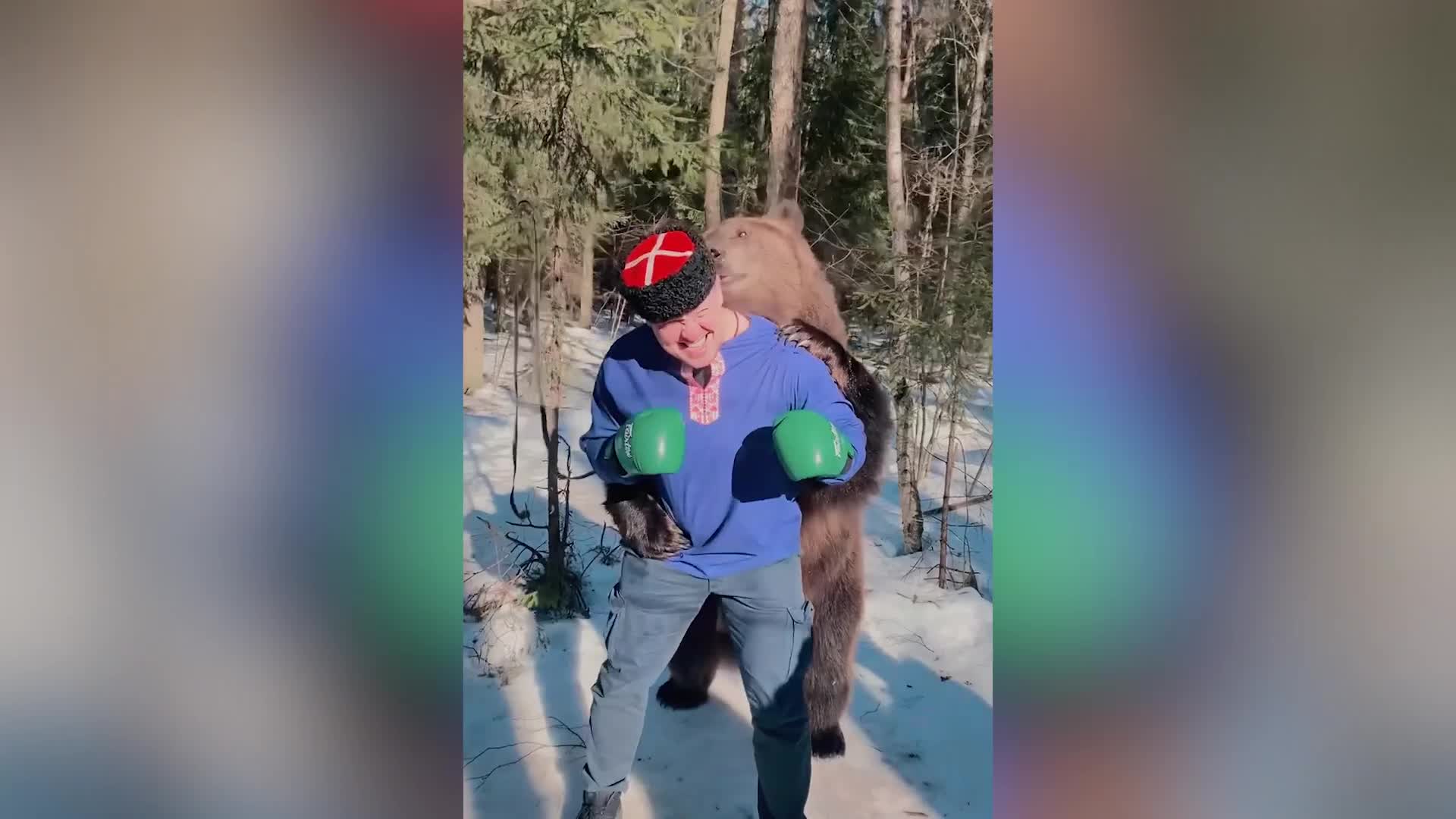 Михаил Кокляев показал, как тренировался с медведем