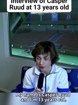 «Рафаэль Надаль». 13-летний Рууд называет любимого теннисиста