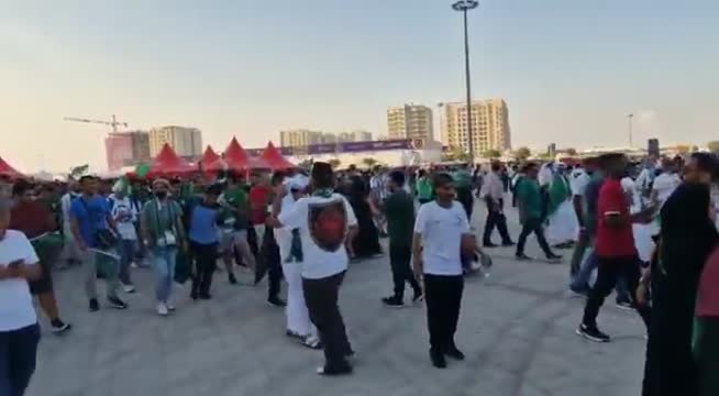 Саудовцы празднуют победу над Аргентиной в стиле Роналду