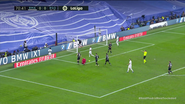 Ремиро («Реал Сосьедад») спасает команду от гола Винисиуса