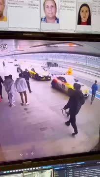 В Сочи гонщик после финиша врезался в машину конкурента