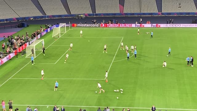 Тренировка «Манчестер Сити» перед финалом Лиги чемпионов