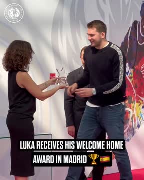 Дончич получил от «Реала» награду после возвращения в Мадрид