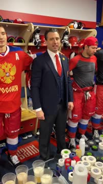 Раздевалка сборной «Россия 25» после победы над Беларусью