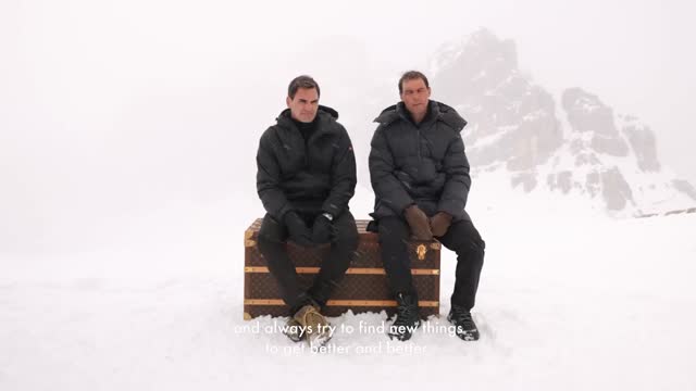 Федерер и Надаль вместе снялись в рекламном ролике Louis Vuitton