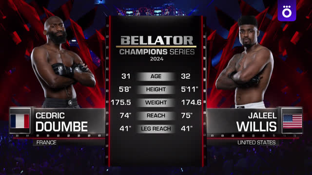 Bellator 2. Думбе — Уиллис