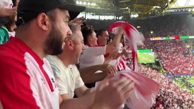 Эмоции болельщиков сборной Грузии на Евро