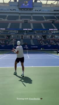 Медведев и Хачанов провели тренировку перед US Open — 2024