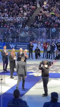 Дацюк на матче легенд на Scotiabank Arena