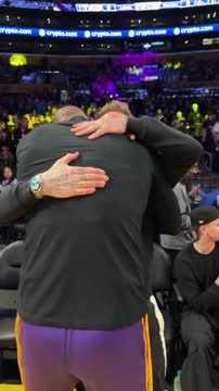 Леброн Джеймс встретился с Дэвидом Бекхэмом перед матчем НБА