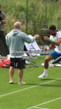 Джокович попробовал себя в новом виде спорта на Уимблдоне