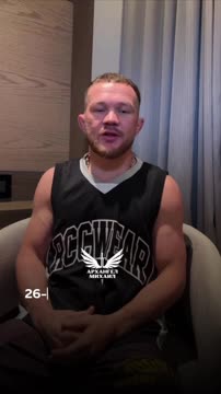 Пётр Ян выступил с обращением перед боем в UFC
