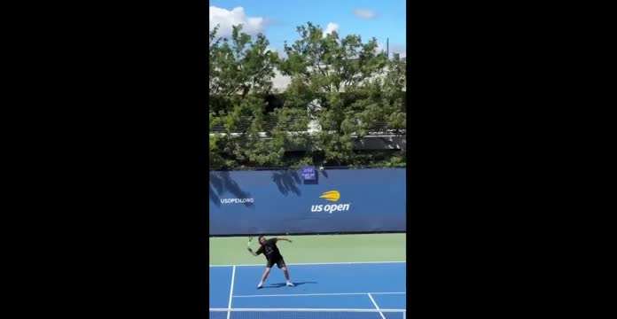 Рублёв, Сафин и Бублик дурачатся на US Open