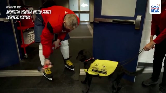 Овечкин встретился с собакой, названной в его честь