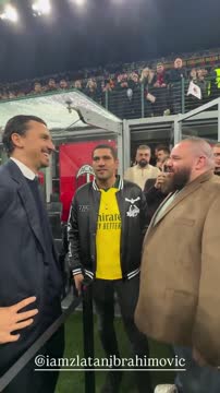 Ибрагимович встретился с бойцами UFC Перейрой и Лопесом