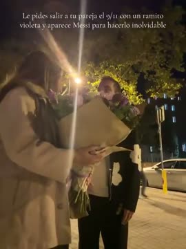 Молодая пара случайно увидела Месси на улице в Барселоне