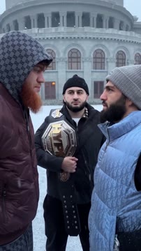 Битва взглядов Царукяна и Шары Буллета перед грэпплинг-схваткой