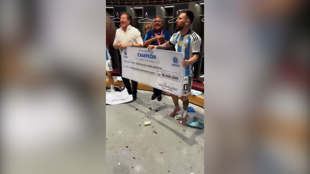 Танец Месси с чеком на $ 10 млн после победы на ЧМ-2022