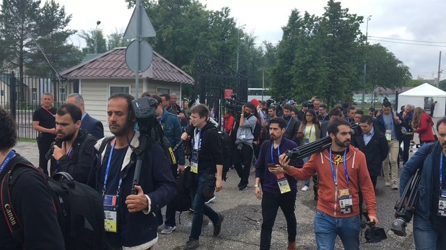 Более сотни журналистов приехали на тренировку Португалии