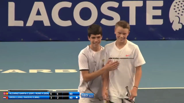 14-летние Алькарас и Руне зажигают на детском турнире